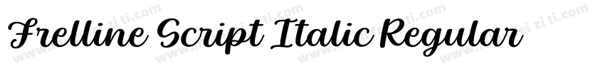 Frelline Script Italic Regular字体转换